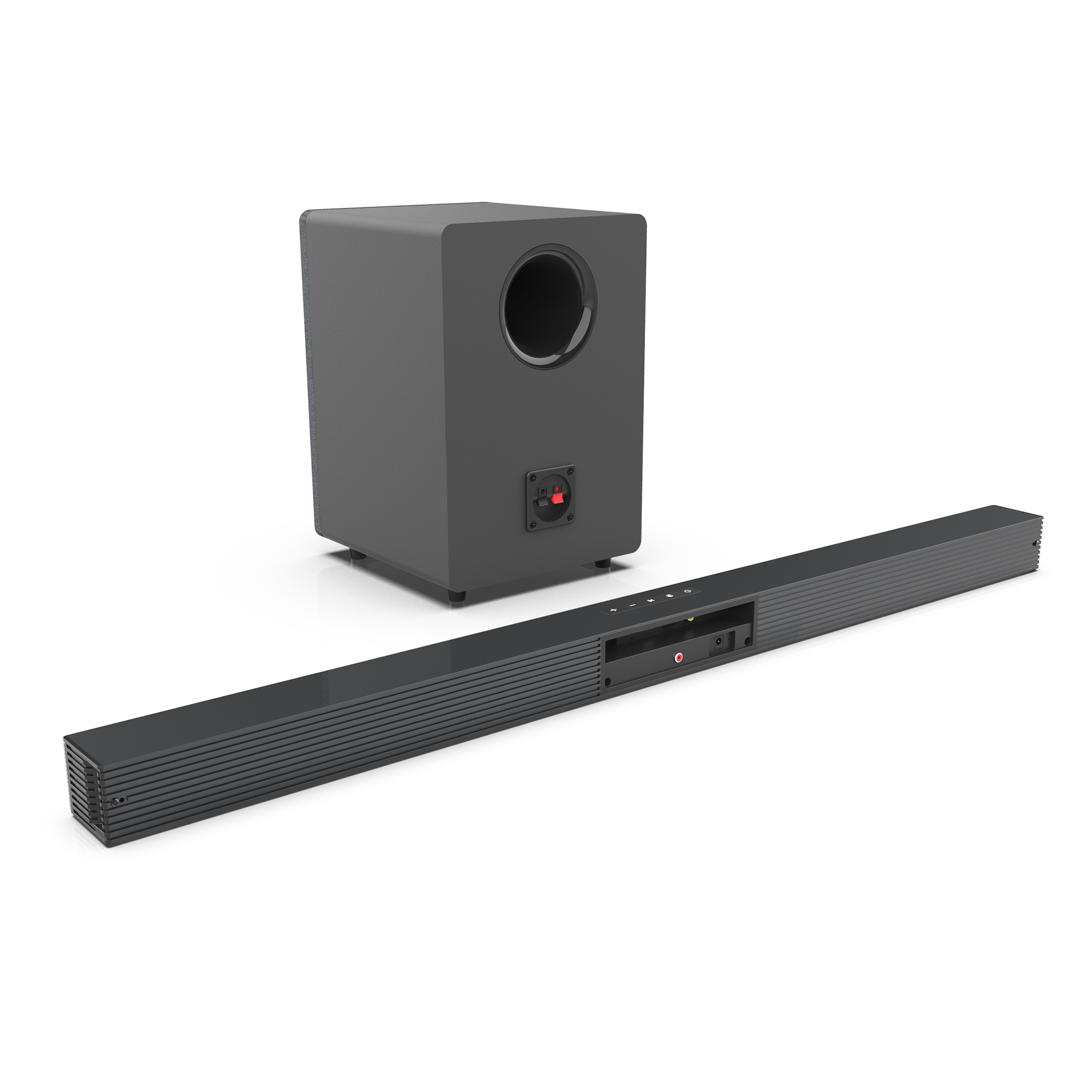 Home Cinema With Wireless Rear Speakers - 84W TV-soundbar met subwooferbox Soundbar 2.1