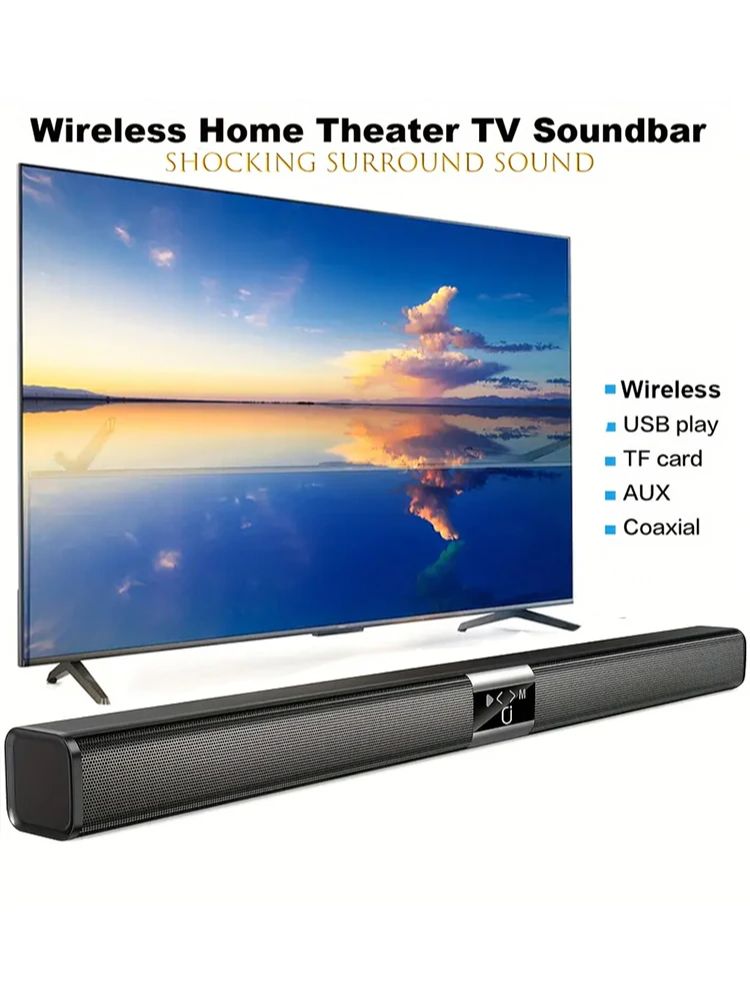 Home Cinema With Wireless Rear Speakers - Soundbar Cinema Soundbar Hifi Draadloze Bluetooth