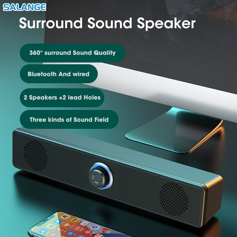Home Cinema With Wireless Rear Speakers - PC Soundbar Bedrade/Draadloze Bluetooth-luidspreker 4D USB-aangedreven