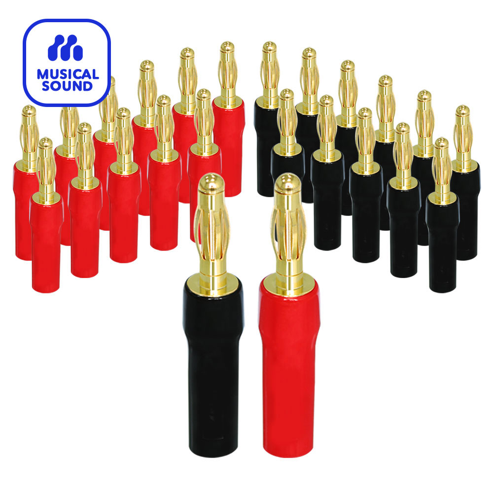 Home Cinema Theatre - Bananenstekkers Audio Jack Connector 12 Paar/24