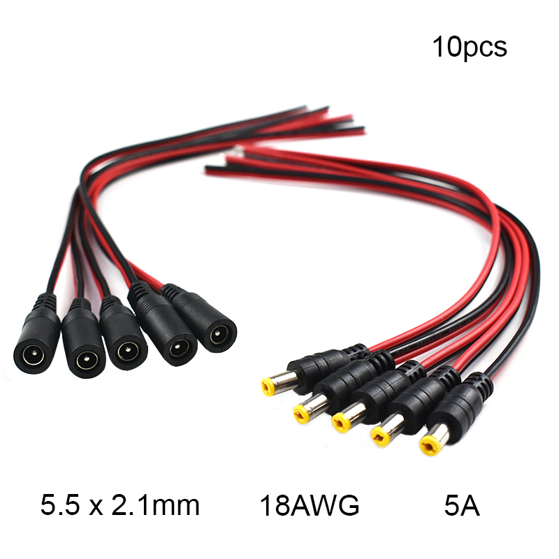 Ambient Light Strip Tv - 18 AWG 10 stks 5.5x2.1mm Man