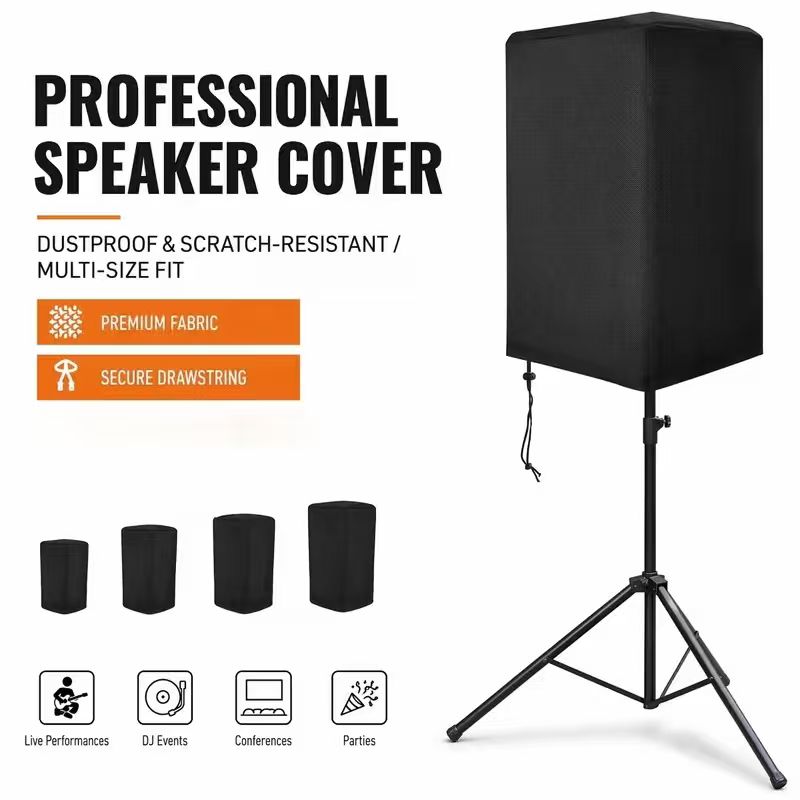 Audio Home Cinema - 210D Oxford waterdichte stofdichte luidsprekerbeschermer zwart
