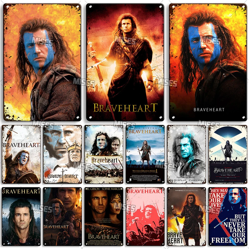Home Cinema Logo - MISES American Classic Movie Braveheart Metalen