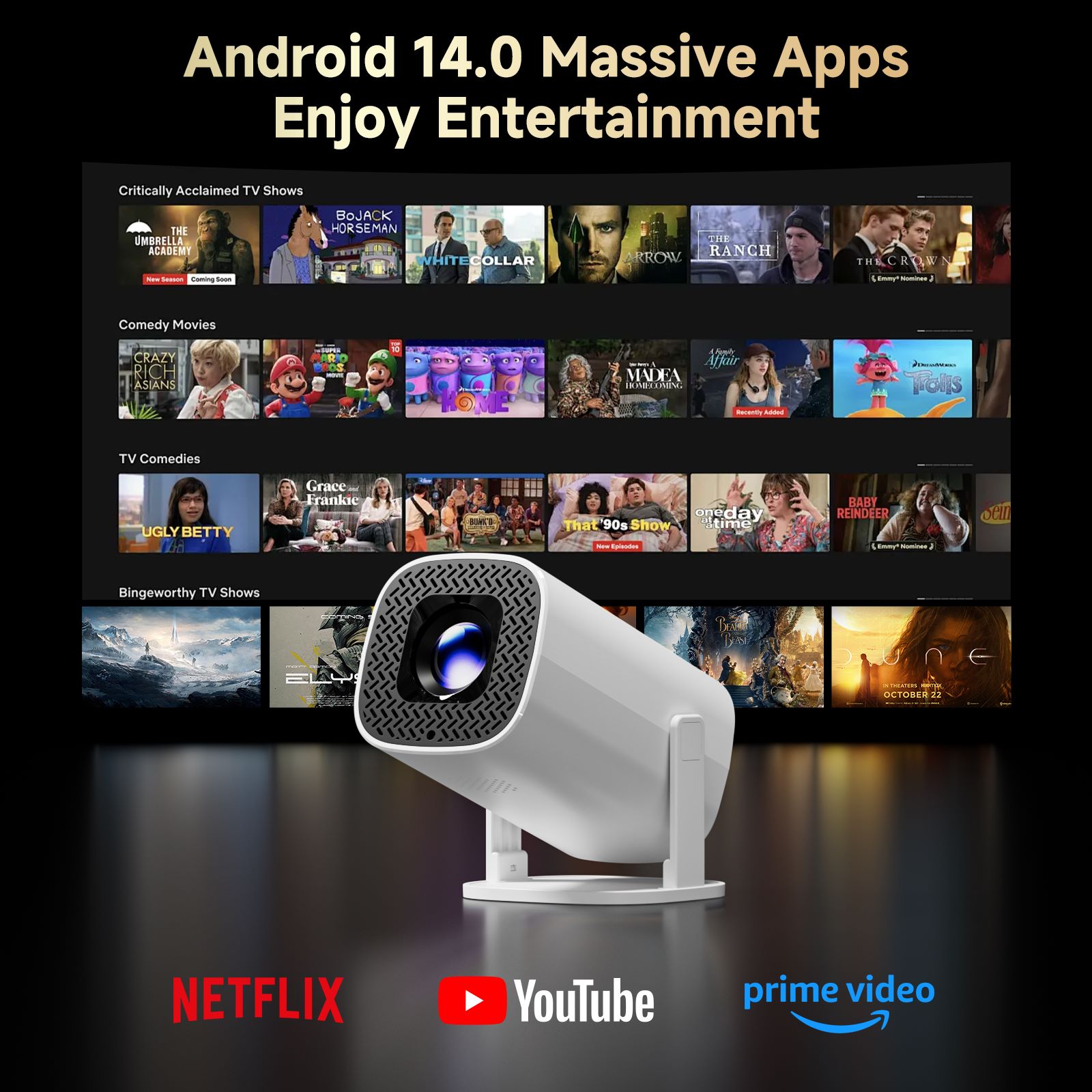 HONGTOP P30PRO Smart Mini-proj - Home Cinema Night recensie en prijs