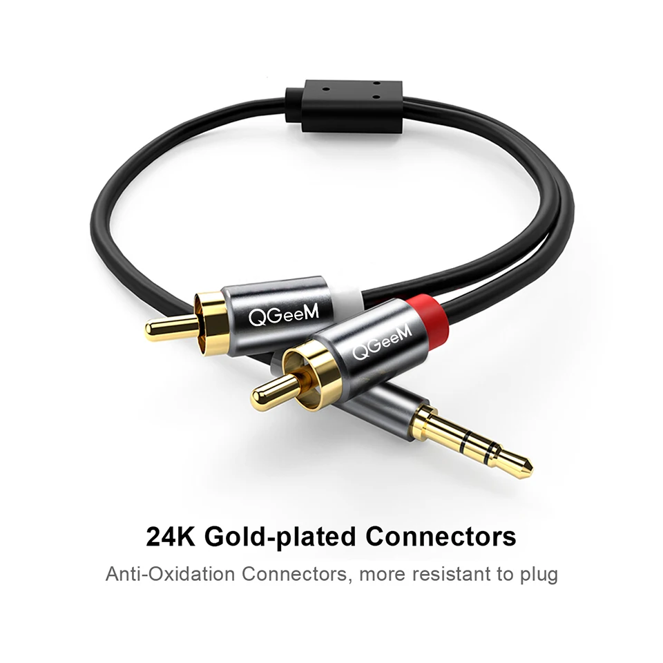 QGeeM RCA-kabel 2RCA naar 3.5  - Genius Home Cinema recensie en prijs