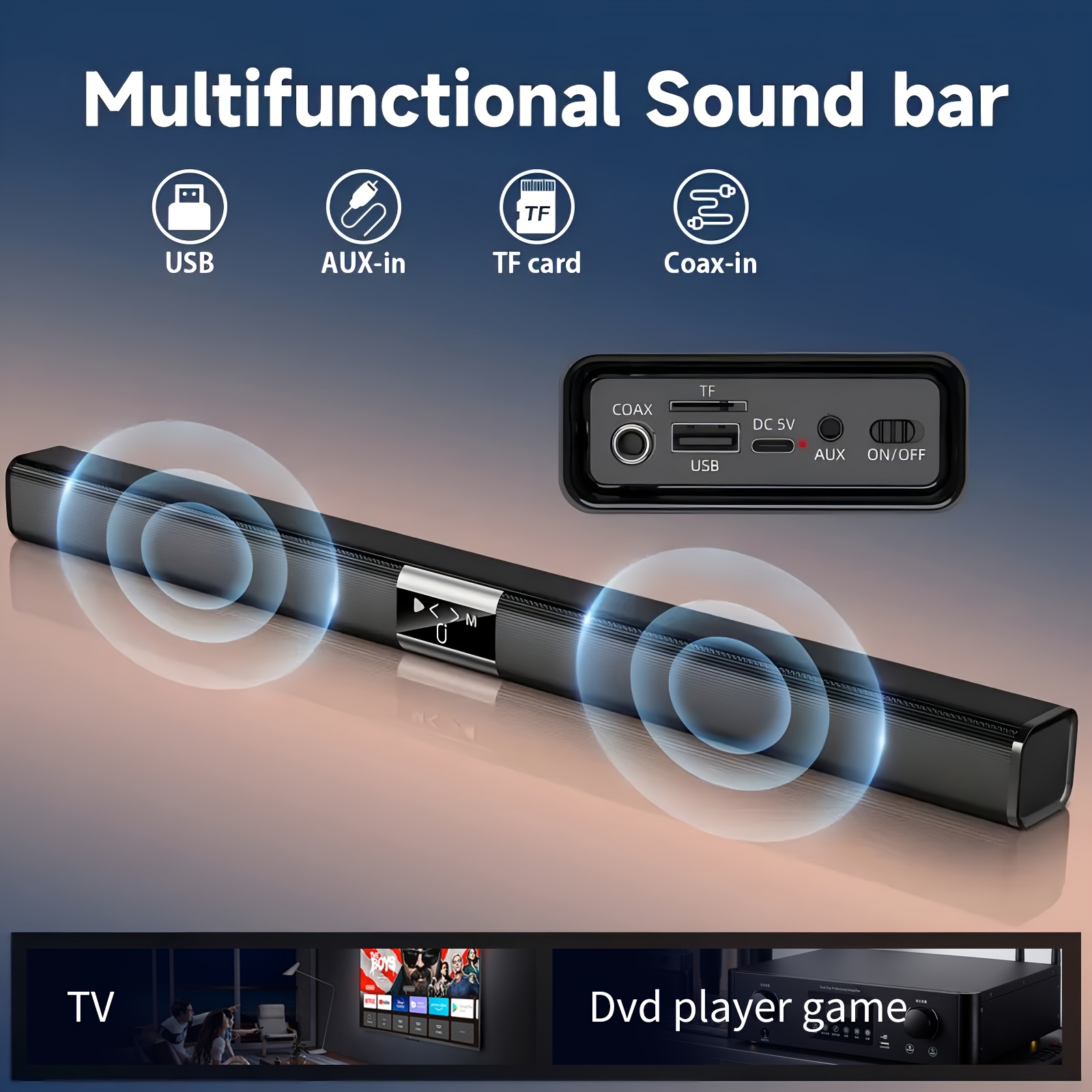 Soundbar Cinema Soundbar Hifi  - Home Cinema With Wireless Rear Speakers recensie en prijs