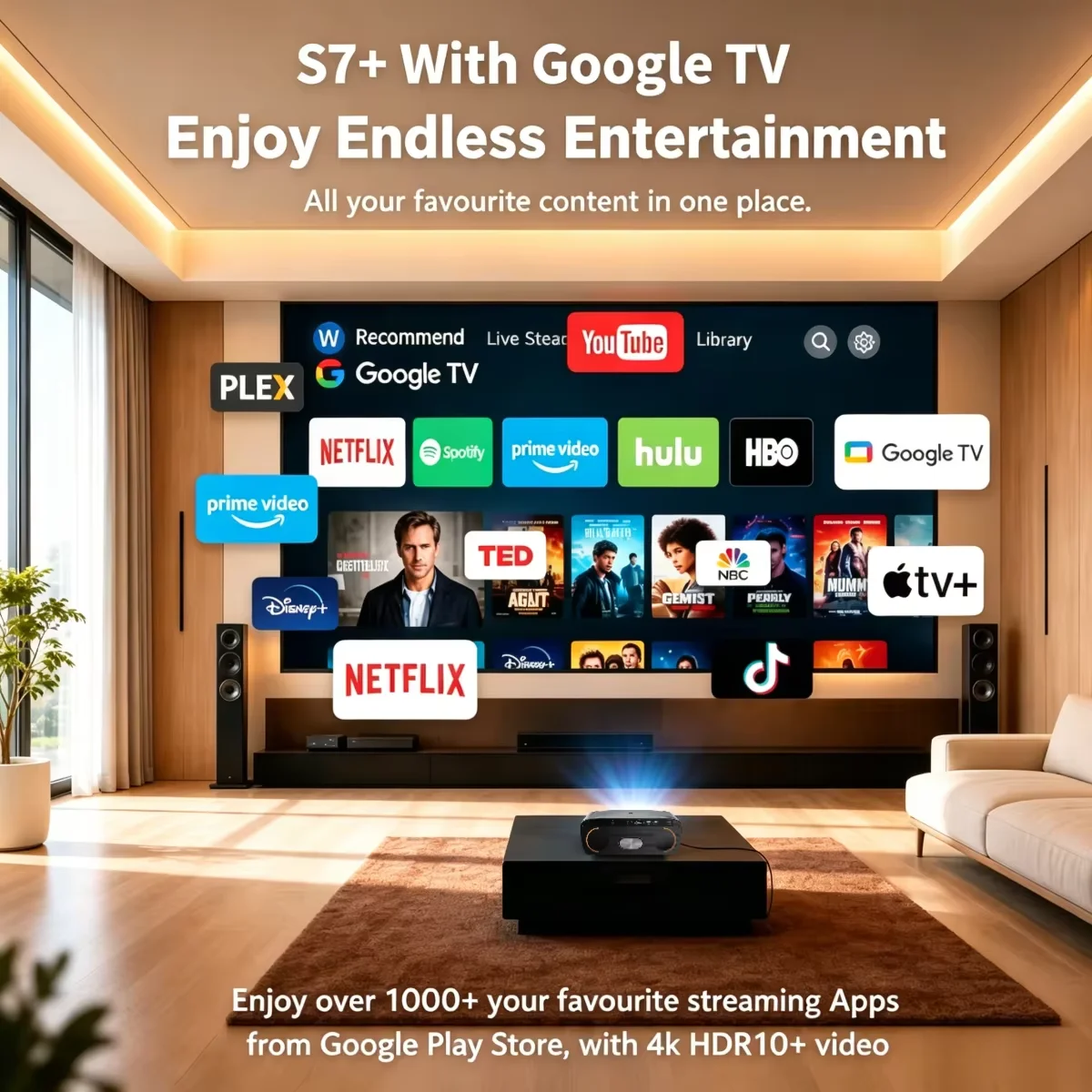 S7 4200ANSI Native 1080P 4K UH - Home Cinema With Wireless Rear Speakers recensie en prijs