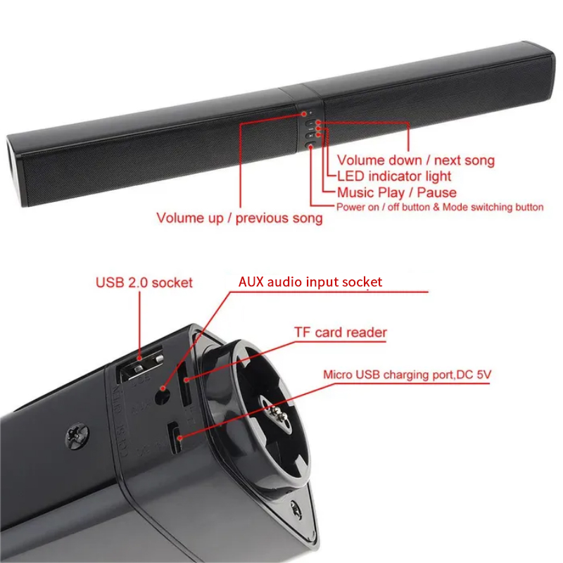 Krachtige Soundbar Sound Radio - Home Cinema With Wireless Rear Speakers recensie en prijs