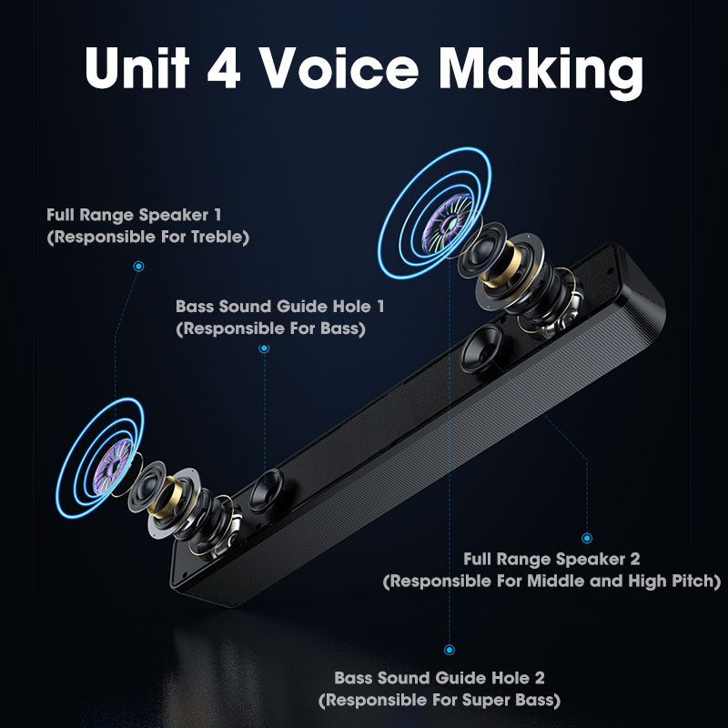 PC Soundbar Bedrade/Draadloze  - Home Cinema With Wireless Rear Speakers recensie en prijs