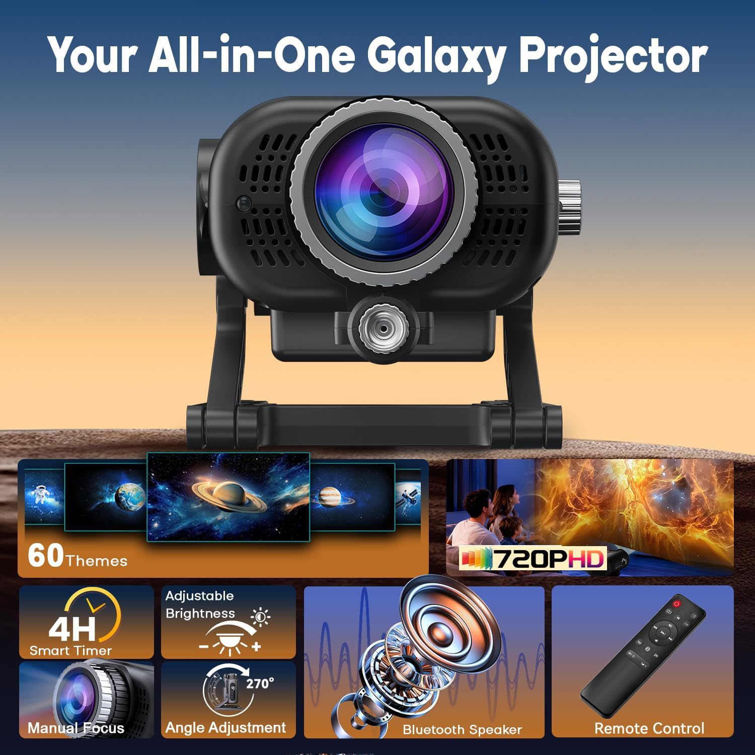 3D Galaxy Projectorlamp 60 Dyn - Home Cinema Galaxy recensie en prijs
