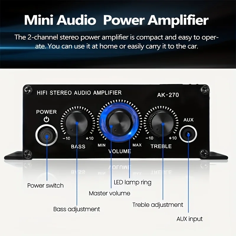 AK-270 400W Mini Eindversterke - Genius Home Cinema recensie en prijs