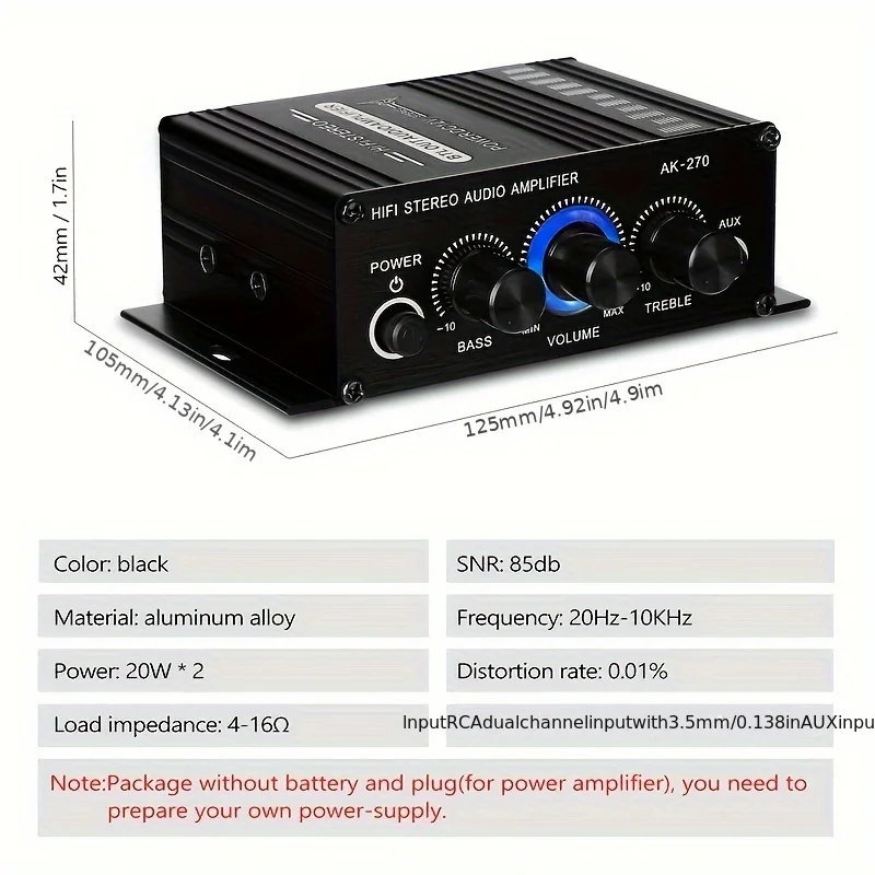 AK-270 400W Mini Eindversterke - Genius Home Cinema recensie en prijs